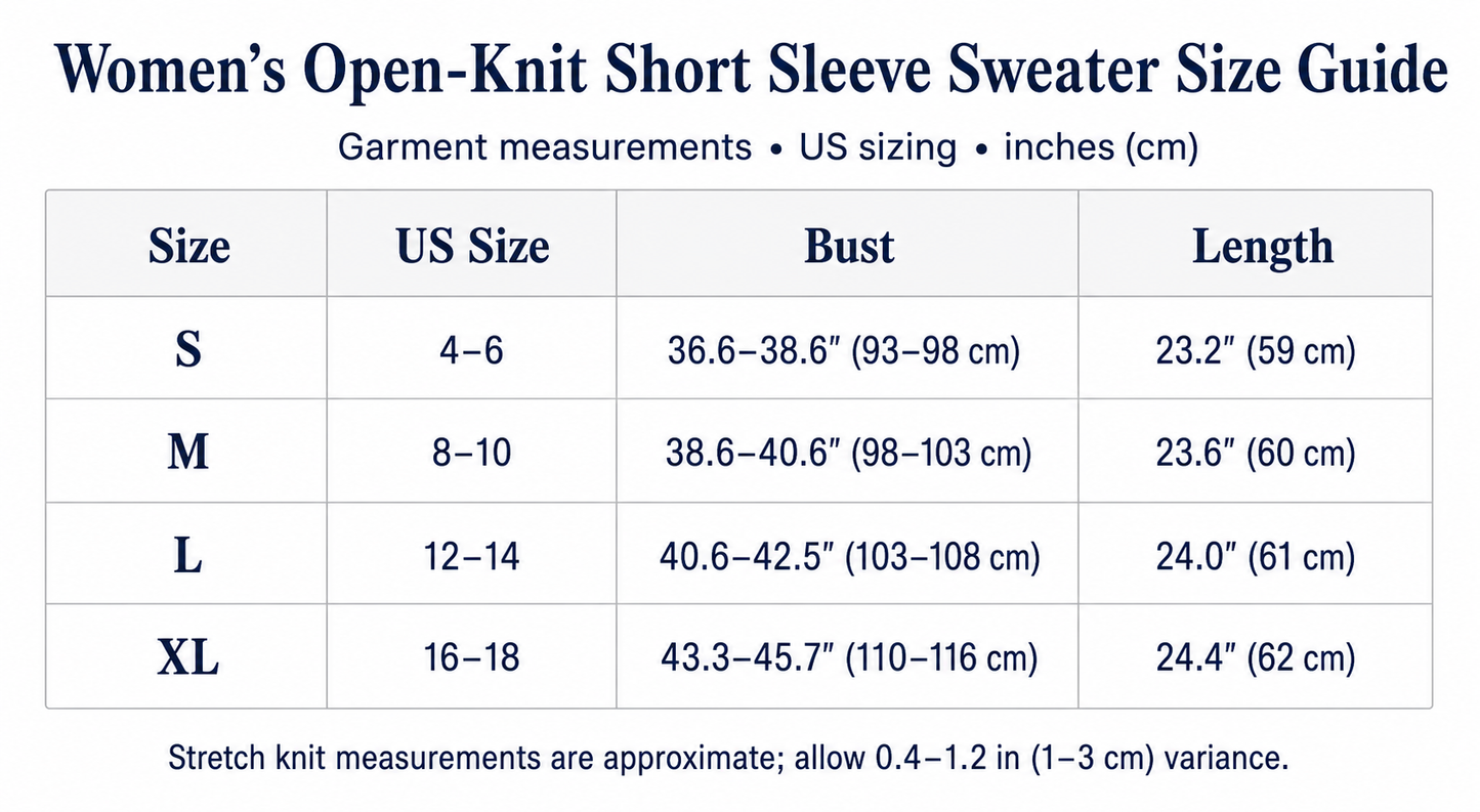Women's open-knit short sleeve sweater image 4