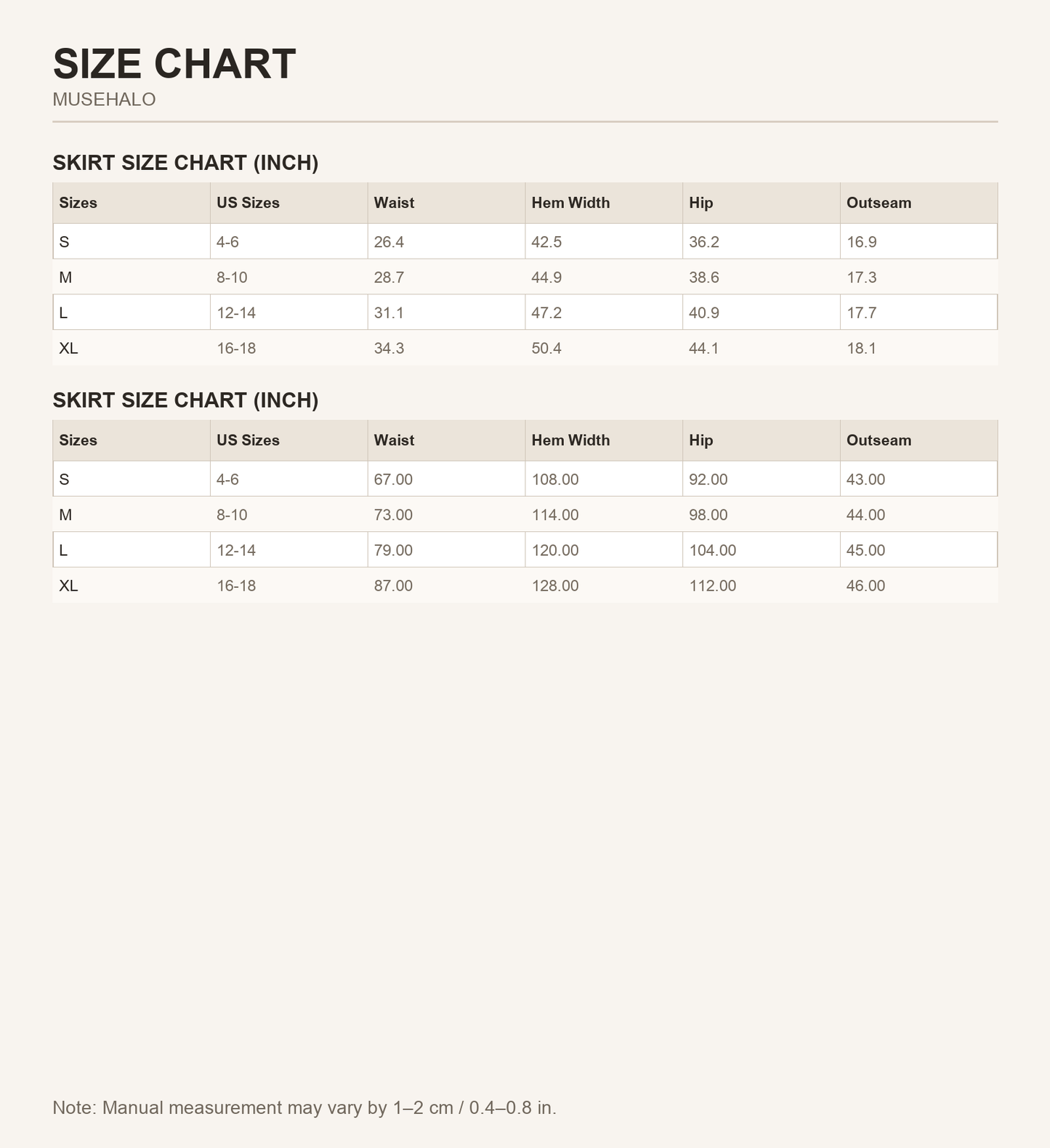 Ashleigh Blue Crossed Waist Denim Skirt Size Chart
