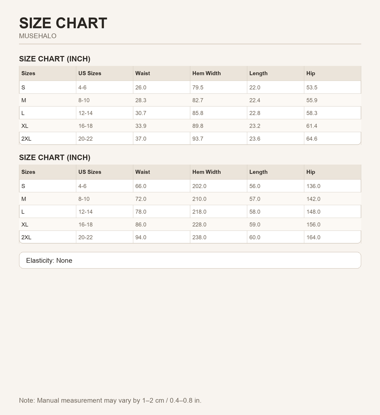 Brown Textured Pleated Midi Skirt Size Chart