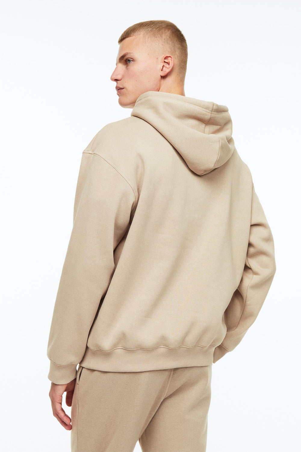 Relaxed Fit Hoodie in Tan – product view 19