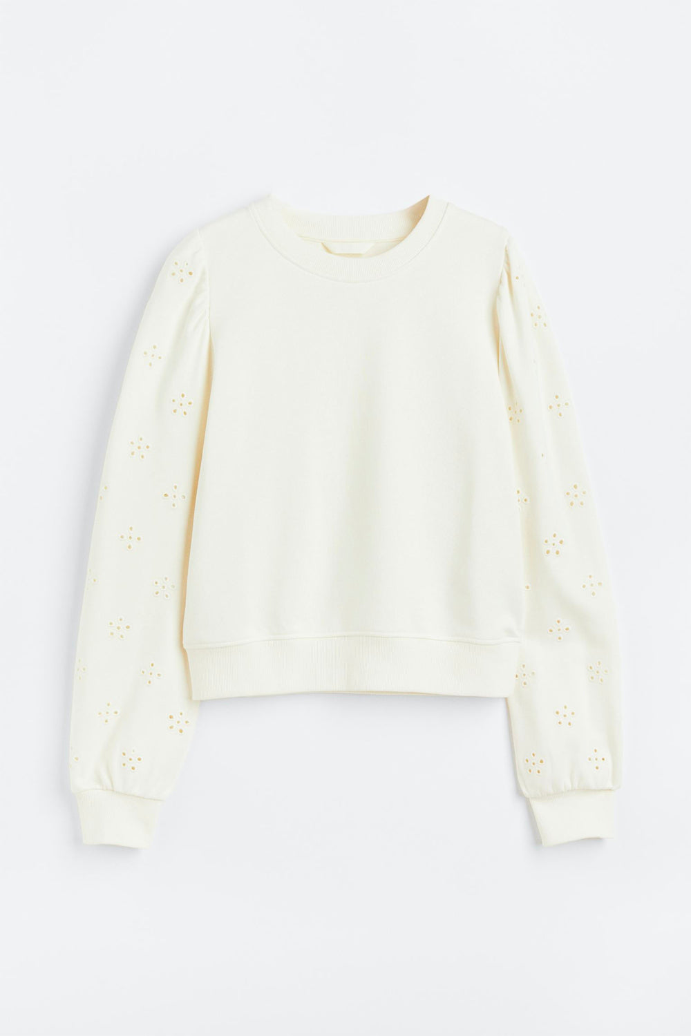 Sweatshirt with Eyelet Embroidery – product view 5
