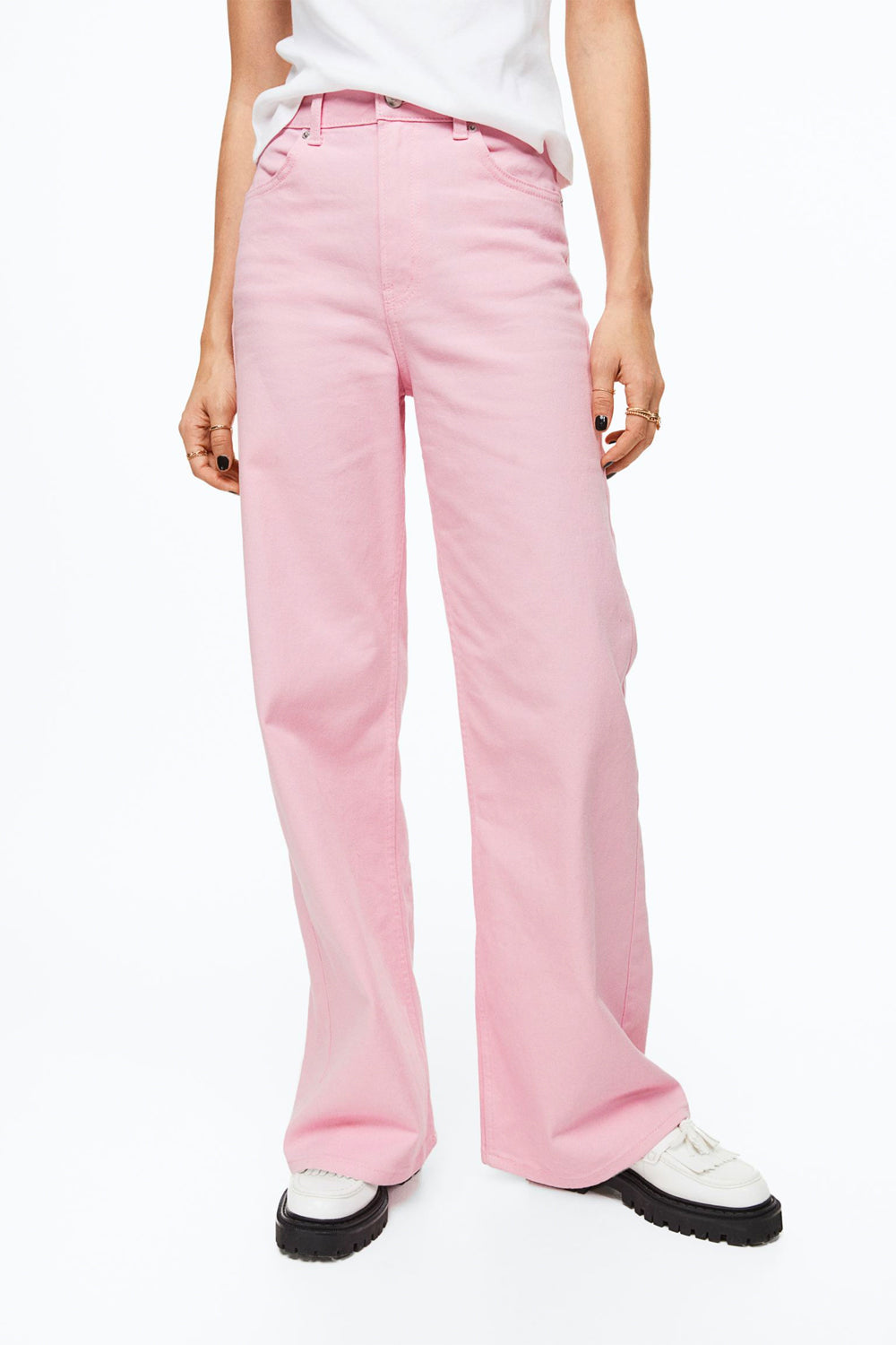 Wide-leg Twill Pants – product view 9