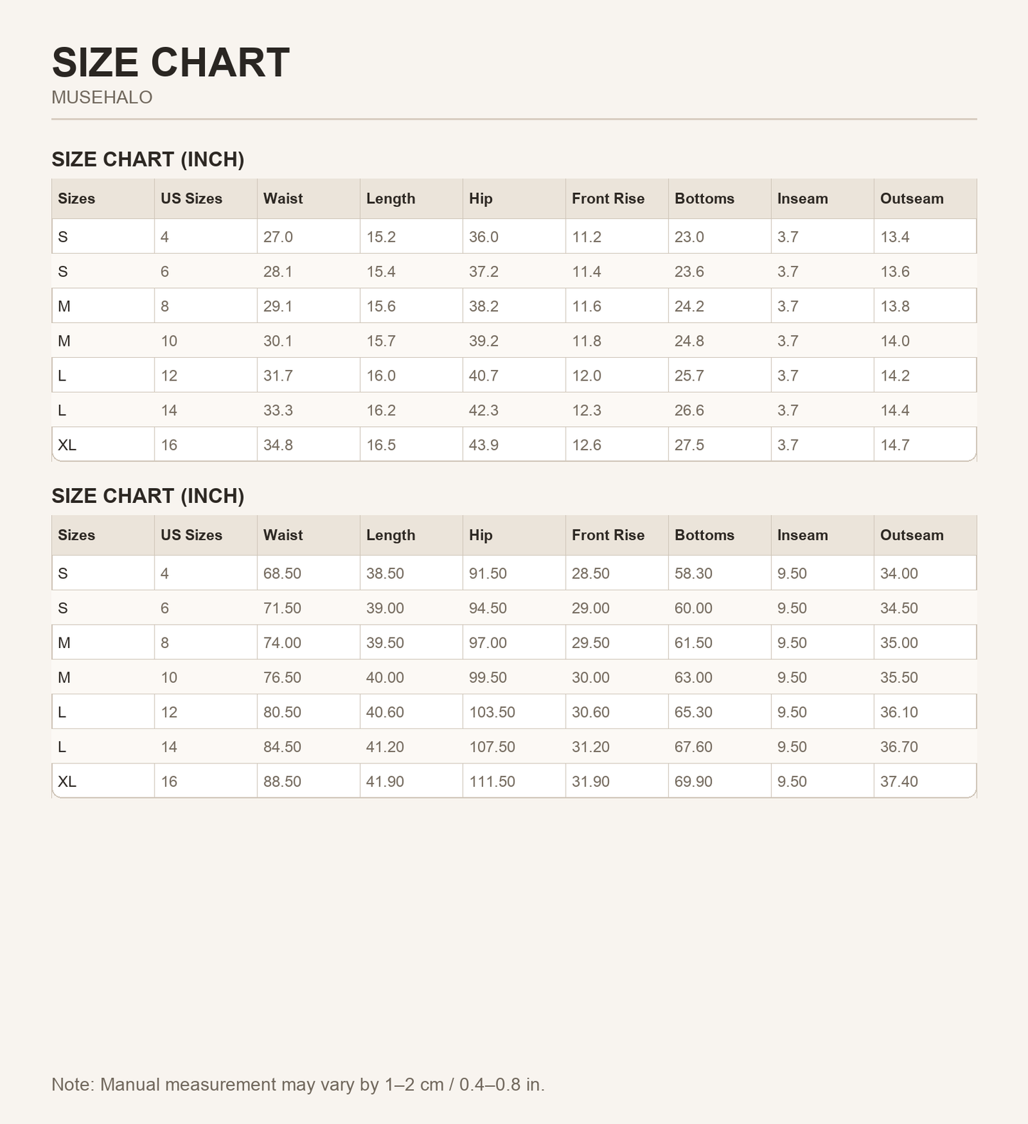 Ashleigh Blue Wrapped Denim Skort Size Chart