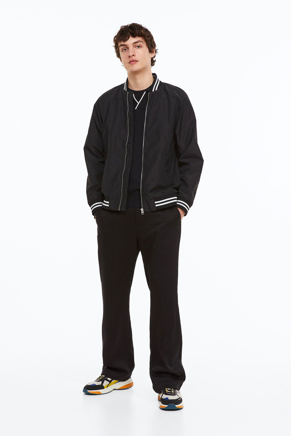 Bomber Jacket in black – product view 1