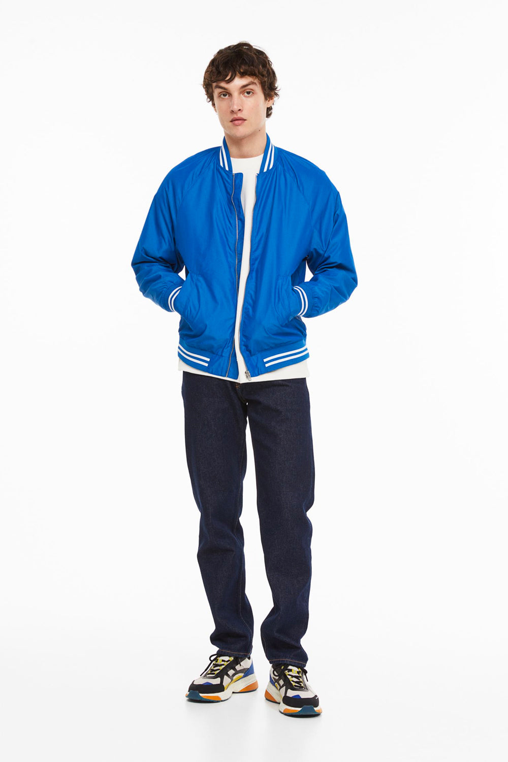 Bomber Jacket in blue – product view 6