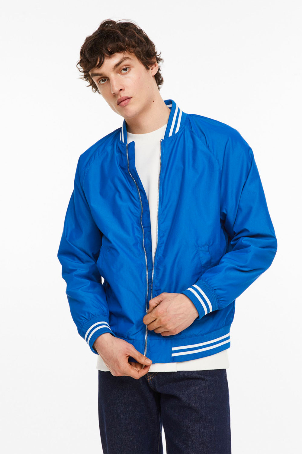 Bomber Jacket in blue – product view 7