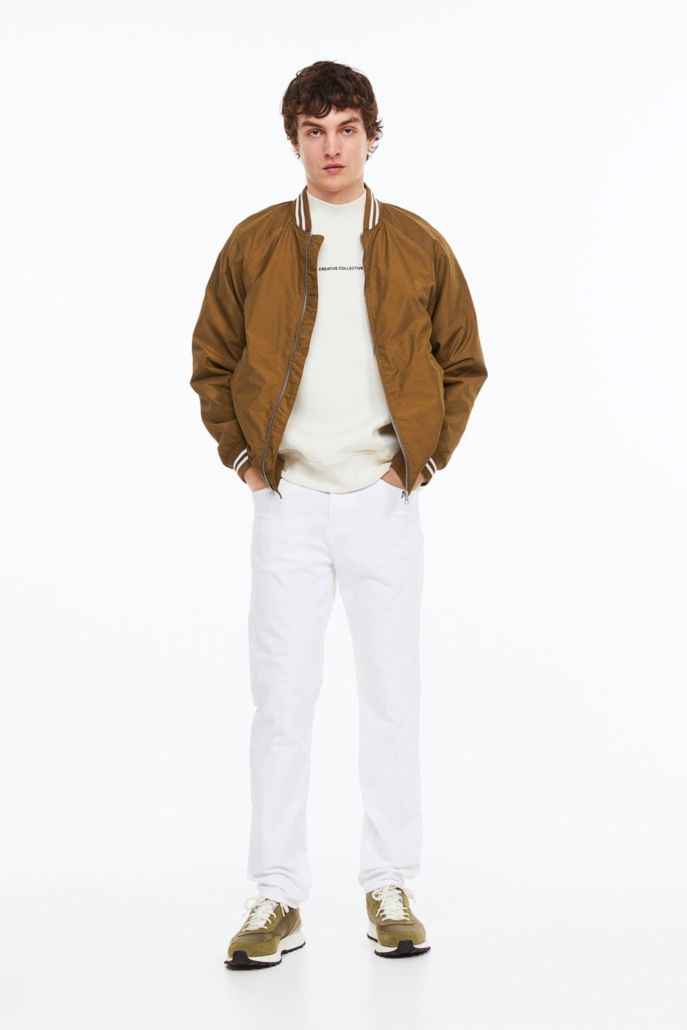 Bomber Jacket in beige – product view 11