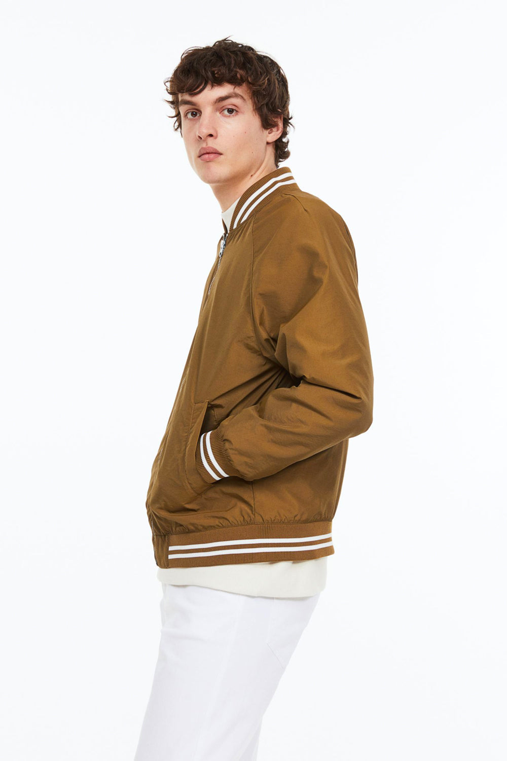 Bomber Jacket in beige – product view 13