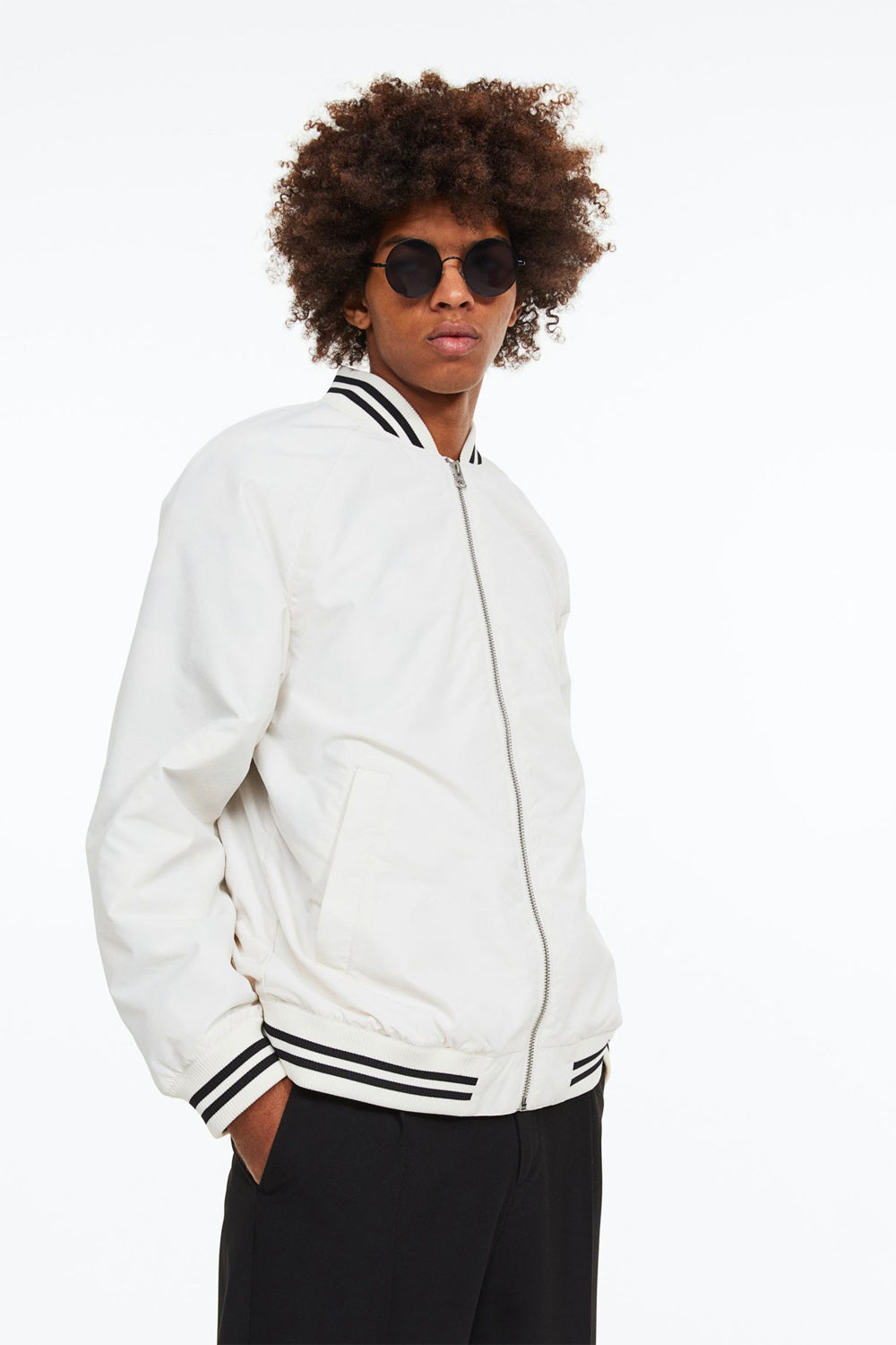 Bomber Jacket in oldlace – product view 17