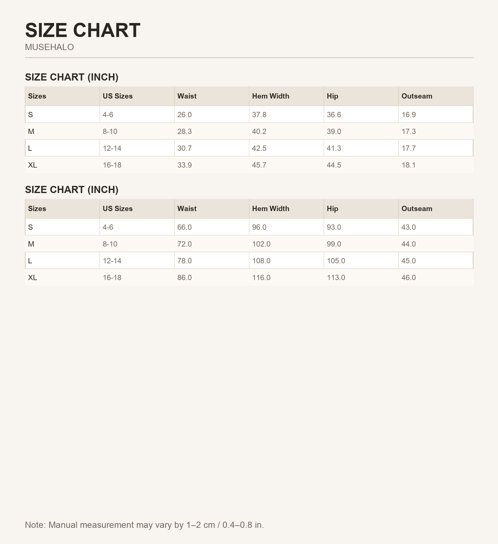 Dusk Blue Bowknot Denim Skirt Size Chart