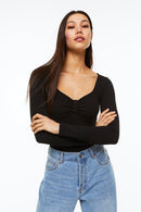 Ribbed Jersey Bodysuit – product view 1