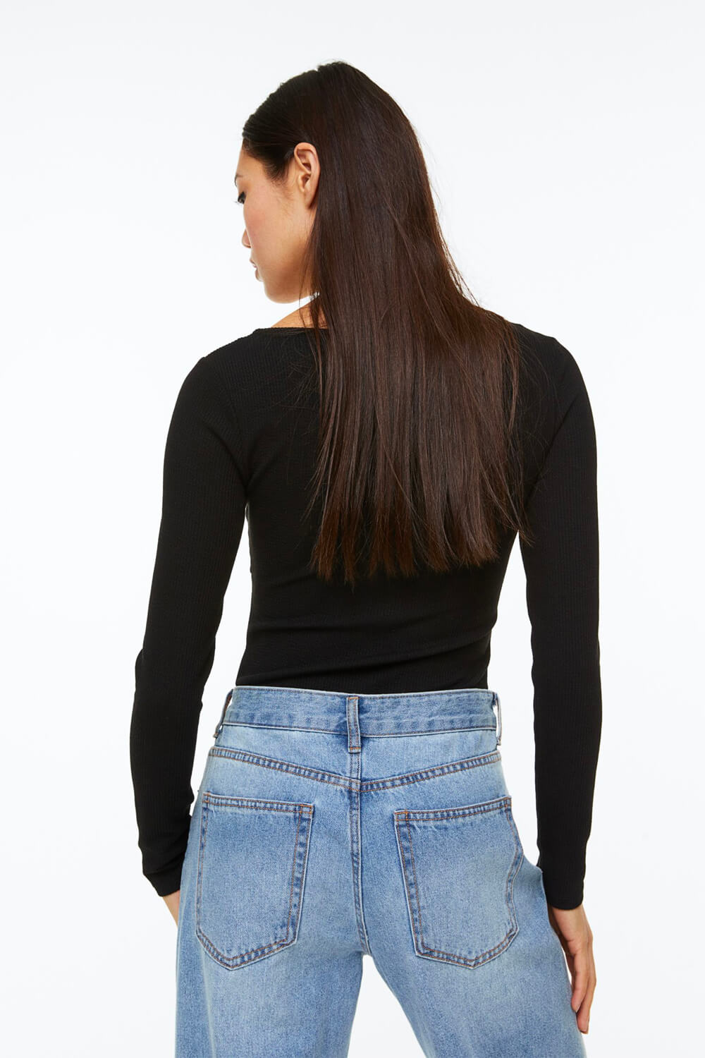 Ribbed Jersey Bodysuit – product view 4