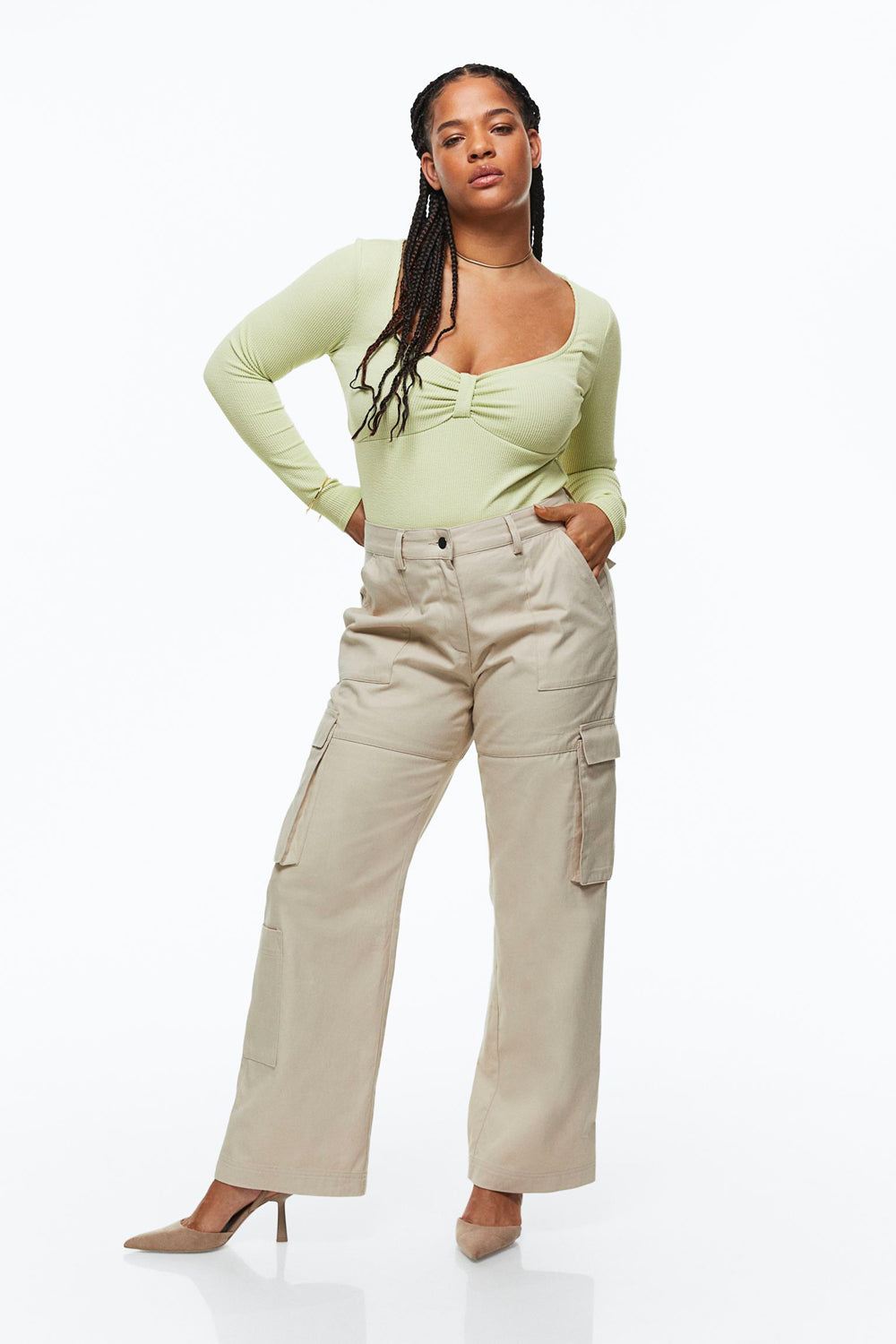 Ribbed Jersey Bodysuit – product view 7