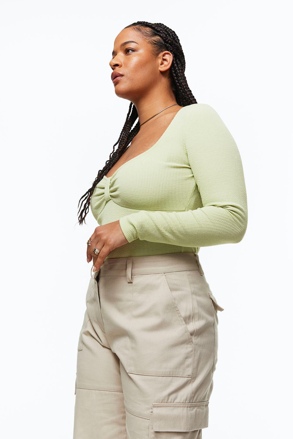 Ribbed Jersey Bodysuit – product view 8