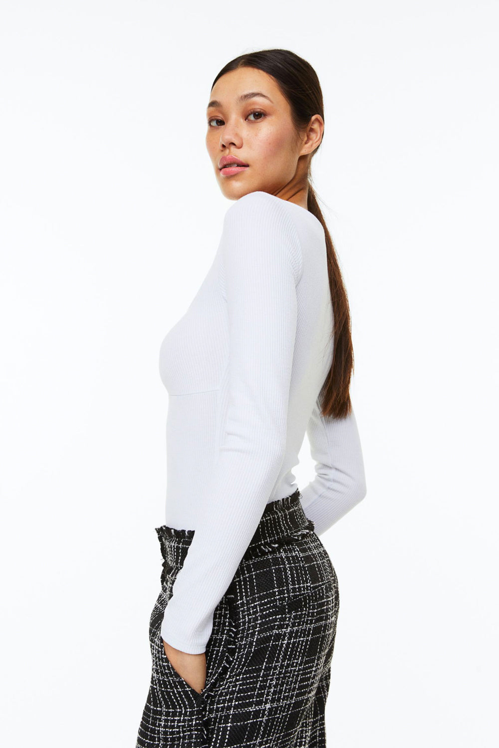 Ribbed Jersey Bodysuit – product view 13