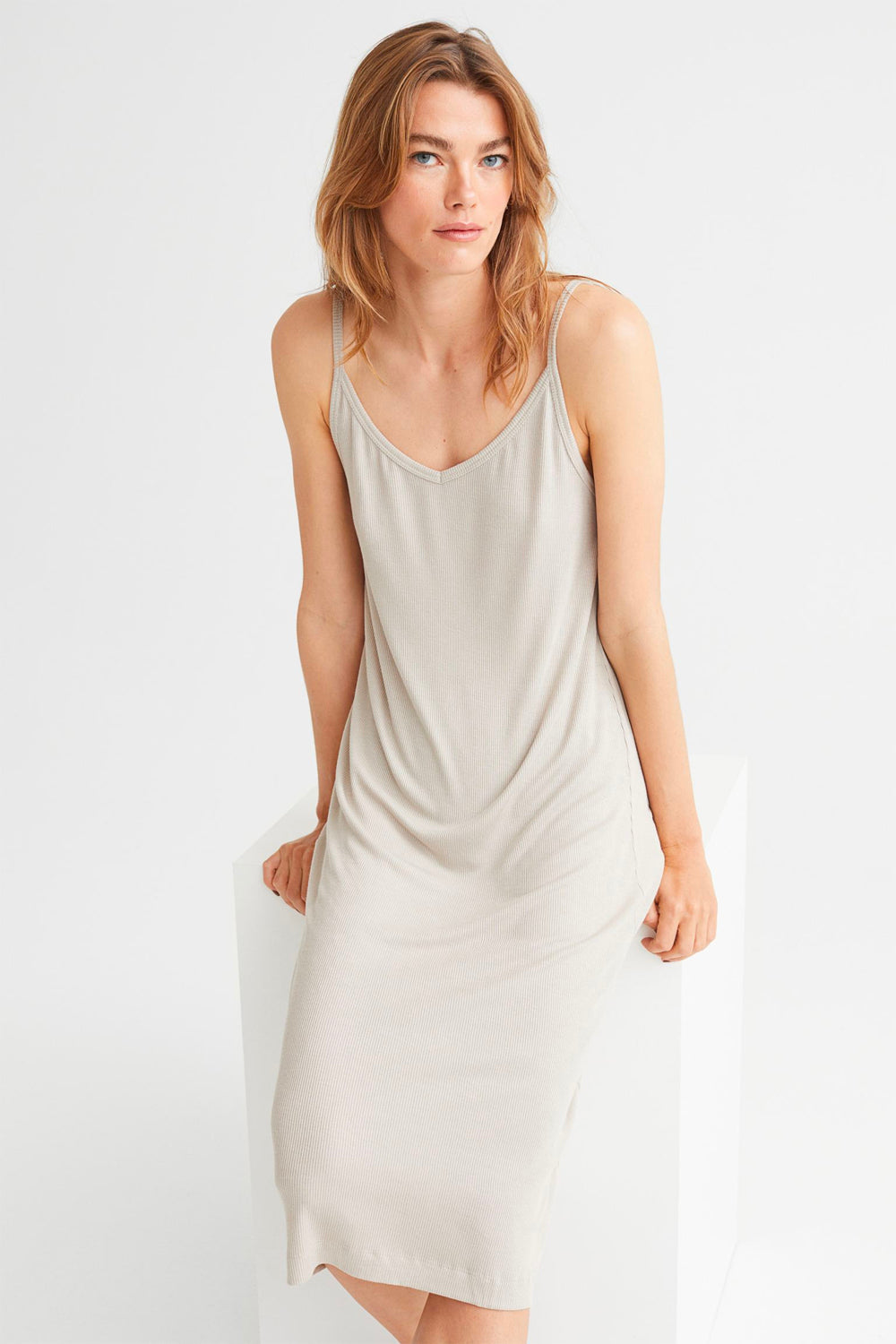 Ribbed Jersey Dress – product view 2