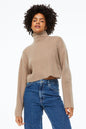 Ribbed Mock Turtleneck Sweater – product view 1