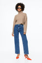 Ribbed Mock Turtleneck Sweater – product view 2