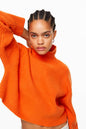 Ribbed Mock Turtleneck Sweater – product view 9