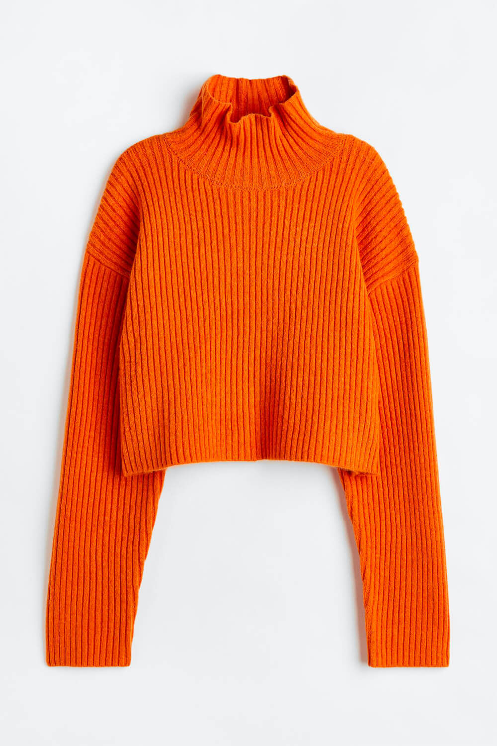 Ribbed Mock Turtleneck Sweater – product view 10