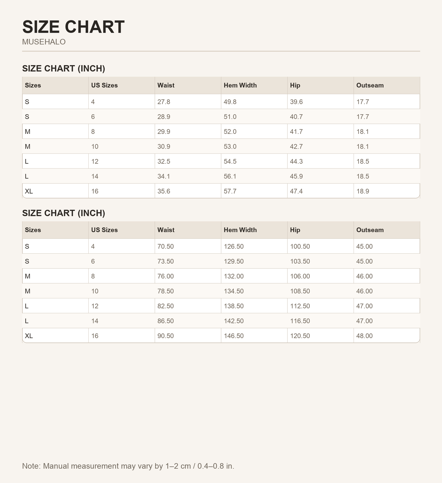 Sky Blue Denim Mini Skirt Size Chart