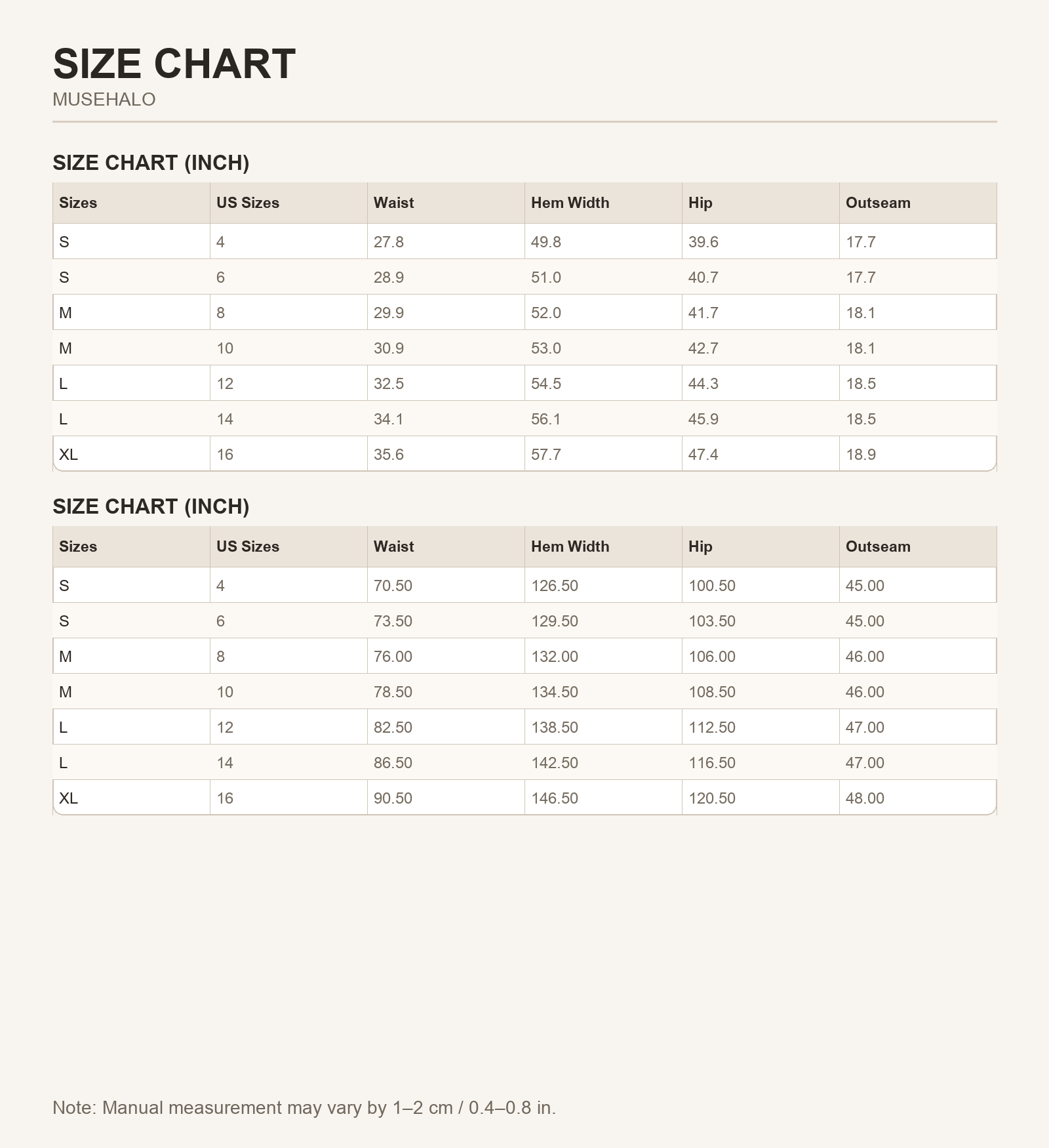 Sky Blue Denim Mini Skirt Size Chart