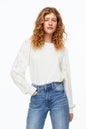 Sweatshirt with Eyelet Embroidery – product view 1