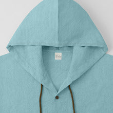 Men's 100% cotton hooded long-sleeve shirt 1