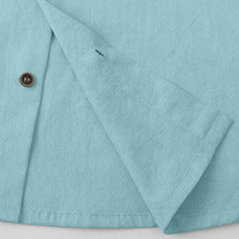 Men's 100% cotton hooded long-sleeve shirt 4
