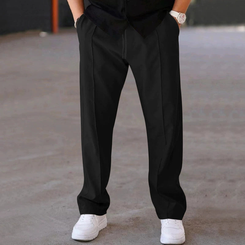 Men's lightweight polyester drawstring pants 5